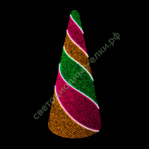 Ель Световая уличная 2 м. RGB-1